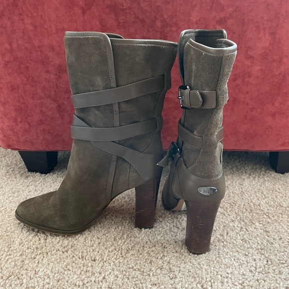 COACH Olive Suede Mid-Calf Bootie- 8 Women’s - Picture 8 of 13